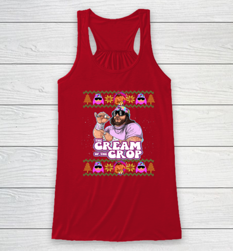 Macho The Cream of The Crop,Wrestling Ugly Christmas Racerback Tank 3
