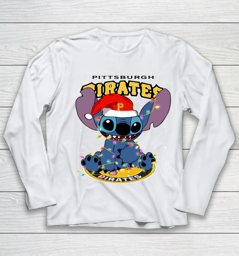 Pittsburgh Pirates MLB noel stitch Baseball Christmas Youth Long Sleeve