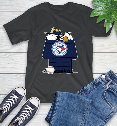 MLB Toronto Blue Jays Snoopy Woodstock The Peanuts Movie Baseball T Shirt T-Shirt 2