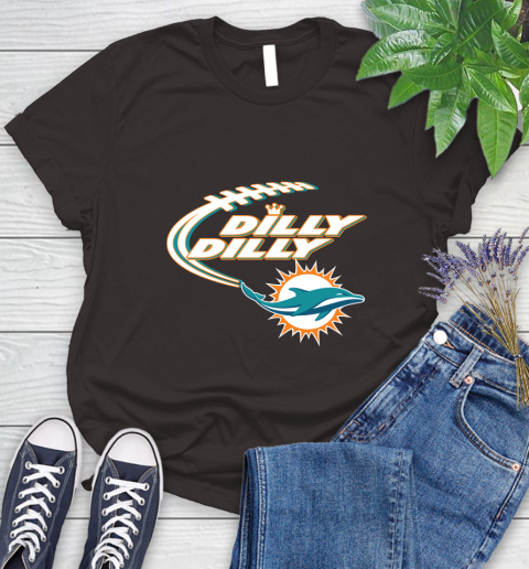 NFL Miami Dolphins Dilly Dilly Football Sports Women's T-Shirt 8