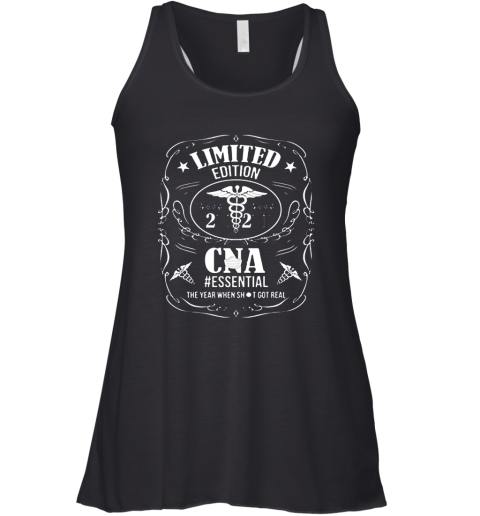 2020 CNA Essential The Year When Shit Got Real Covid 19 Racerback Tank