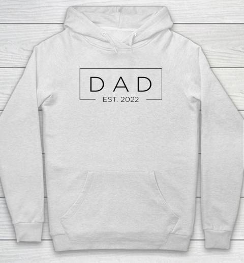 Mens Dad Est. 2022 Promoted to Father 2022 First Father's Hoodie