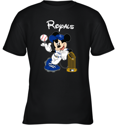 Kansas City Royals Mickey Taking The Trophy MLB 2019 Youth T-Shirt