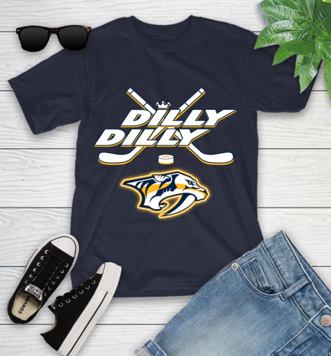 NHL Nashville Predators Dilly Dilly Hockey Sports Youth T-Shirt 3