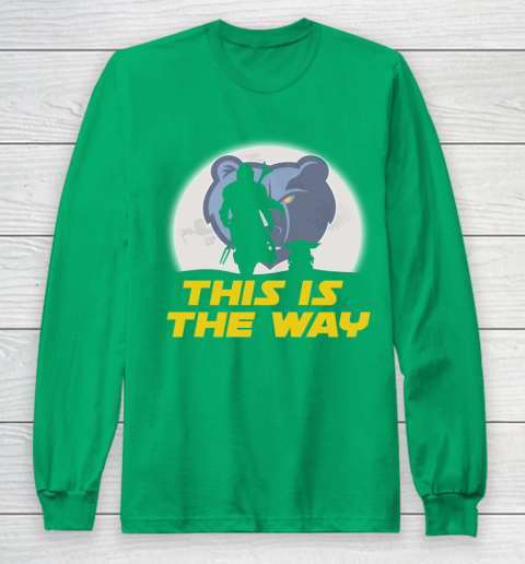 Memphis Grizzlies NBA Basketball Star Wars Yoda And Mandalorian This Is The Way Long Sleeve T-Shirt 4