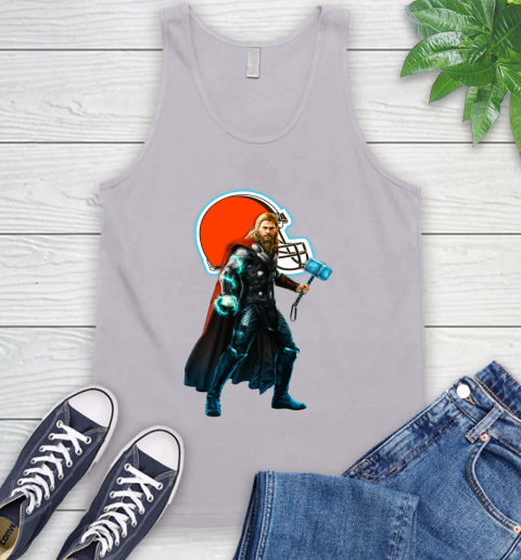 NFL Thor Avengers Endgame Football Cleveland Browns Tank Top 4