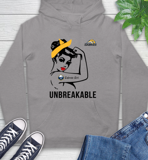 NHL Buffalo Sabres Girl Unbreakable Hockey Sports Hoodie 4