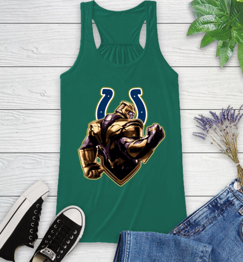 NFL Thanos Avengers Endgame Football Sports Indianapolis Colts Racerback Tank 7