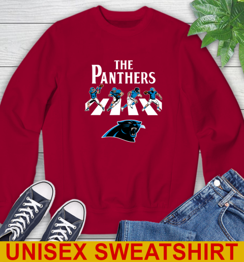 NFL Football Carolina Panthers The Beatles Rock Band Shirt Sweatshirt 9