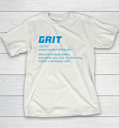 Grit Lions Definition Shirt Funny Detroit City Youth T-Shirt
