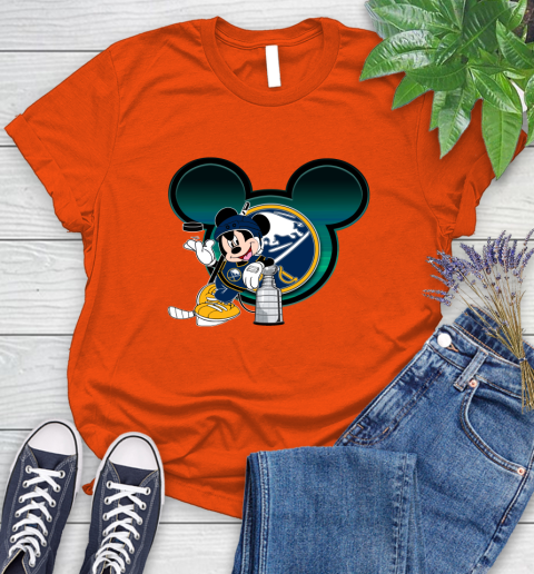 NHL Buffalo Sabres Stanley Cup Mickey Mouse Disney Hockey T Shirt Women's T-Shirt 4