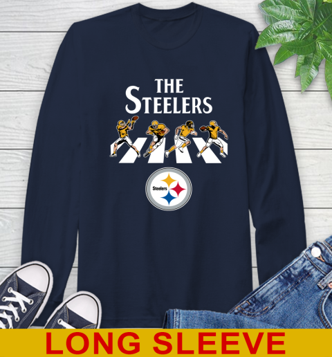 NFL Football Pittsburgh Steelers The Beatles Rock Band Shirt Long Sleeve T- Shirt | Tee Sports