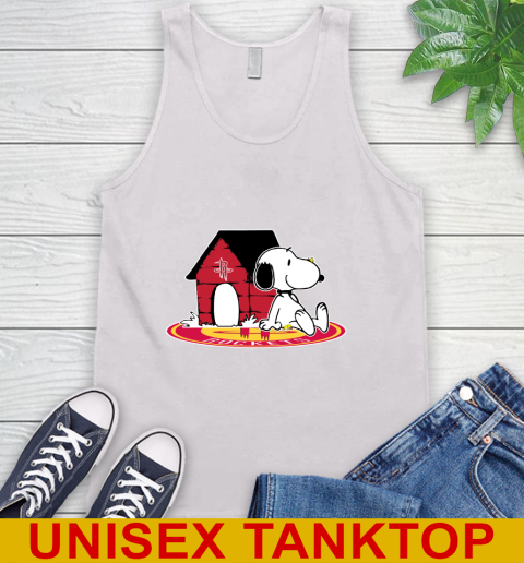 NBA Basketball Houston Rockets Snoopy The Peanuts Movie Shirt Tank Top