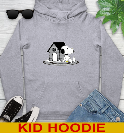 NHL Hockey Los Angeles Kings Snoopy The Peanuts Movie Shirt Youth Hoodie 6