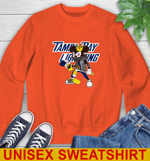 Tampa Bay Lightning NHL Hockey Mickey Peace Sign Sports Sweatshirt 4