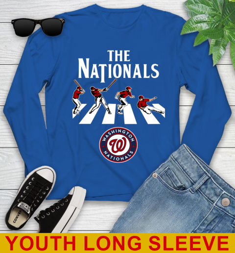 MLB Baseball Washington Nationals The Beatles Rock Band Shirt Youth Long Sleeve 10