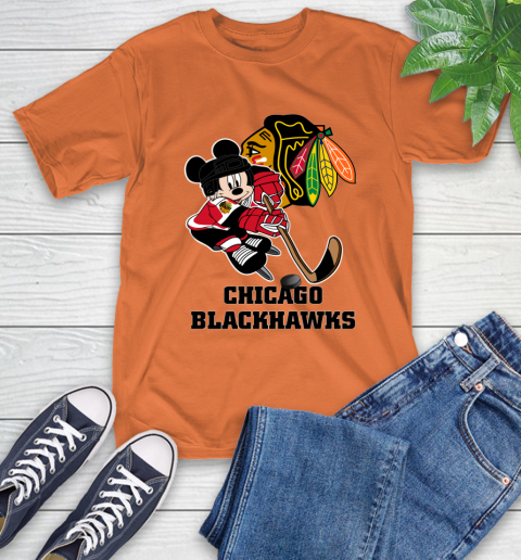 NHL Chicago Blackhawks Mickey Mouse Disney Hockey T Shirt T-Shirt 5