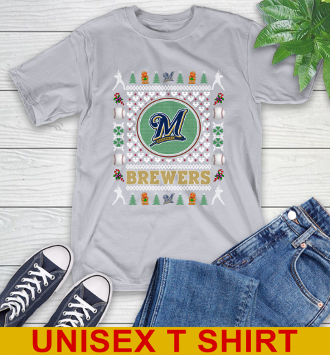 Milwaukee Brewers Merry Christmas MLB Baseball Loyal Fan T-Shirt 5