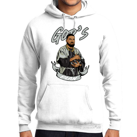 Air Jordan 5 Anthracite Matching Sneaker Tshirt Frake God's Plan Black and White Jordan Tshirt