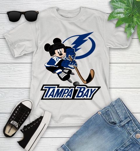 NHL Tampa Bay Lightning Mickey Mouse Disney Hockey T Shirt Youth T-Shirt