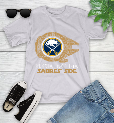 NHL Come To The Buffalo Sabres Wars Hockey Sports Youth T-Shirt 4