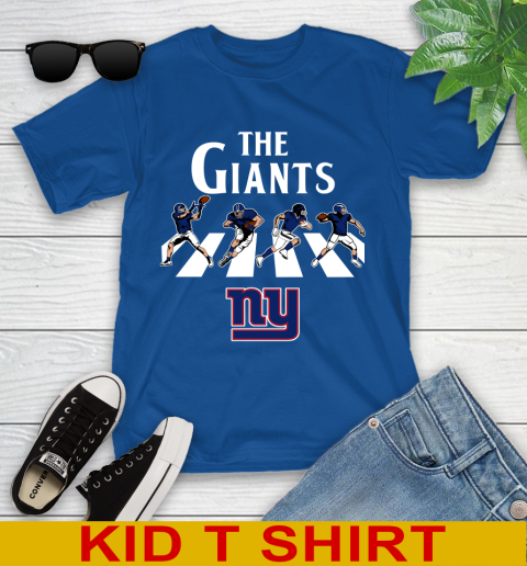 NFL Football New York Giants The Beatles Rock Band Shirt Youth T-Shirt 10
