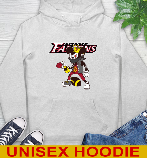 Atlanta Falcons NFL Football Mickey Peace Sign Sports Hoodie