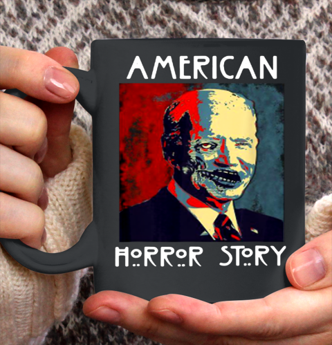 Biden Horror American Zombie Story Halloween Retro Vintage Anti Biden Ceramic Mug 11oz