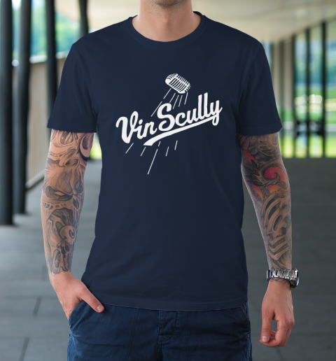 Vin Scully Microphone T-Shirt 2