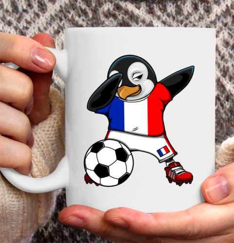 Dabbing Penguin France Soccer Fans Jersey Football Lovers Ceramic Mug 11oz
