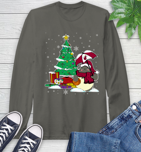 Miami Heat NBA Basketball Cute Tonari No Totoro Christmas Sports Long Sleeve T-Shirt 9