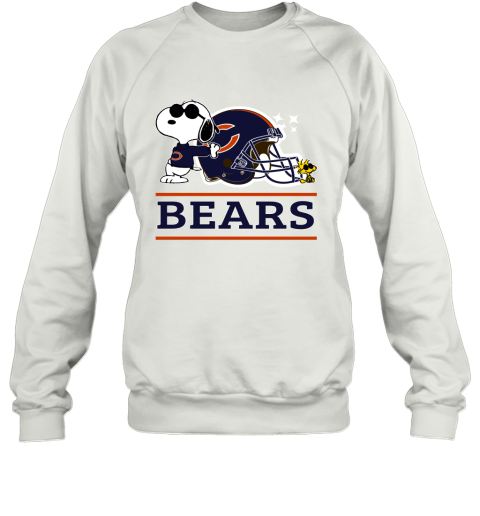 The Chicago Bears Joe Cool And Woodstock Snoopy Mashup Sweatshirt