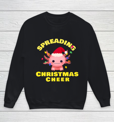 Funny Christmas 2020 Shirt Axolotl Christmas lights Gift Youth Sweatshirt