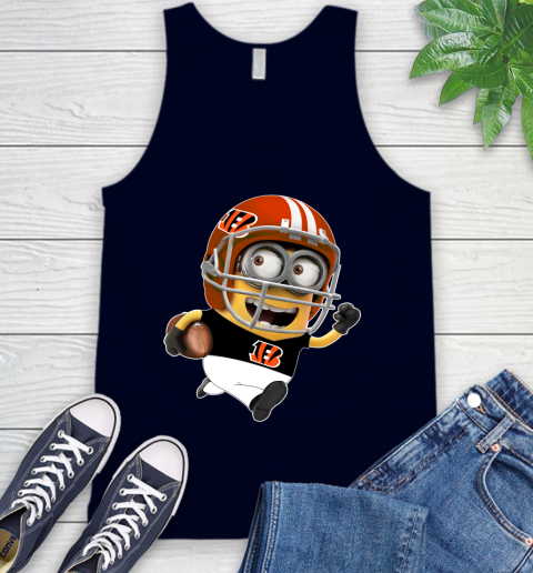 NFL Cincinnati Bengals Minions Disney Football Sports Tank Top 3