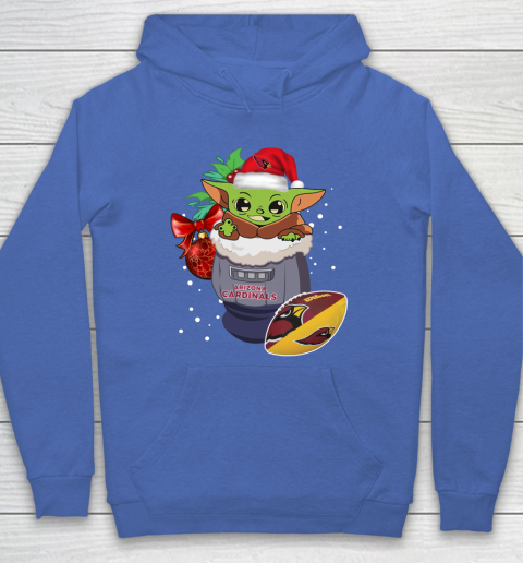 Arizona Cardinals Christmas Baby Yoda Star Wars Funny Happy NFL Hoodie 9