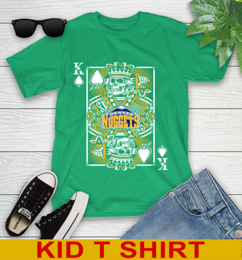 Denver Nuggets NBA Basketball The King Of Spades Death Cards Shirt Youth T-Shirt 7