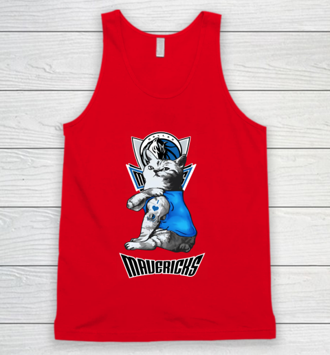 NBA Basketball My Cat Loves Dallas Mavericks Tank Top 5