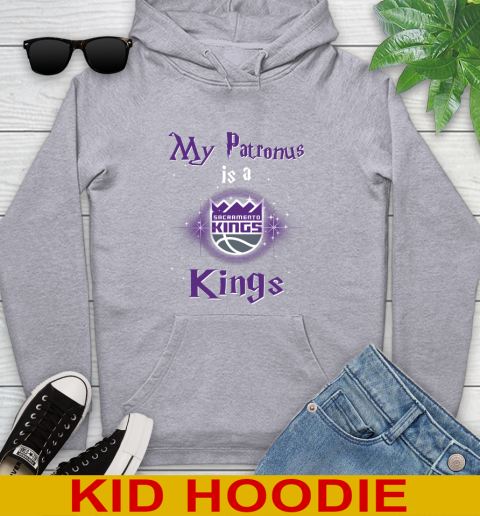NBA Basketball Harry Potter My Patronus Is A Sacramento Kings Youth Hoodie 6