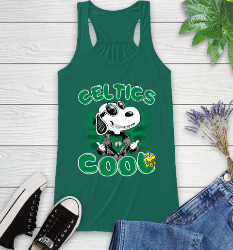 NBA Basketball Boston Celtics Cool Snoopy Shirt Racerback Tank 4