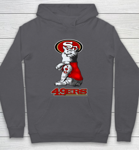 NFL Football My Cat Loves San Francisco 49ers Hoodie 4