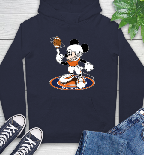 NFL Football Chicago Bears Cheerful Mickey Disney Shirt Hoodie 4