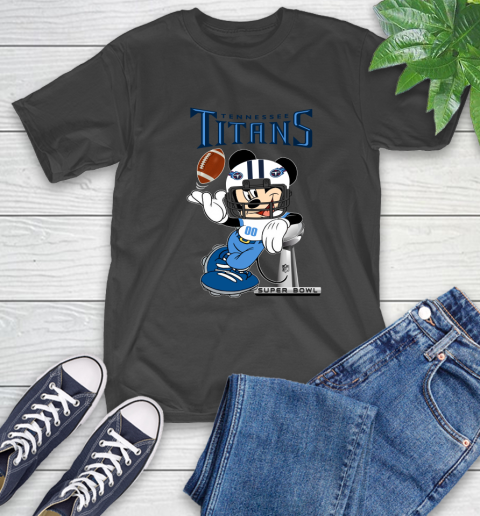 NFL Tennessee Titans Mickey Mouse Disney Super Bowl Football T Shirt T-Shirt 2