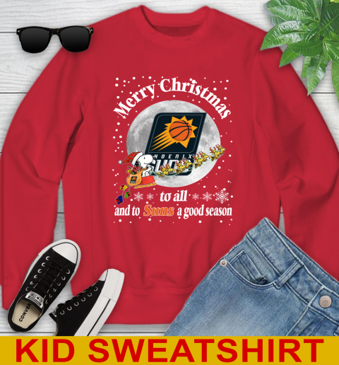Phoenix Suns Merry Christmas To All And To Suns A Good Season NBA Basketball Sports Youth Sweatshirt 7