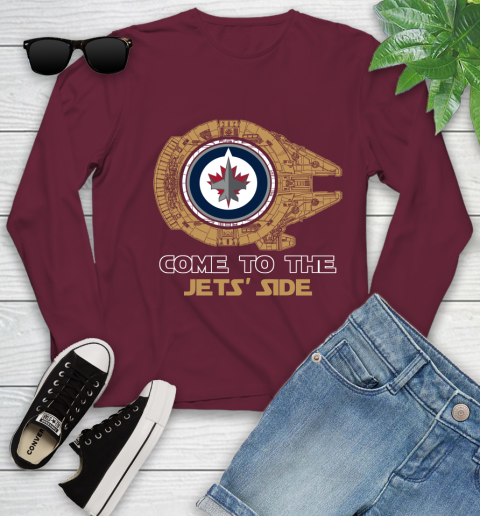 NHL Come To The Winnipeg Jets Wars Hockey Sports Youth Long Sleeve 6