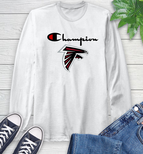 NFL Football Atlanta Falcons Champion Shirt Long Sleeve T-Shirt