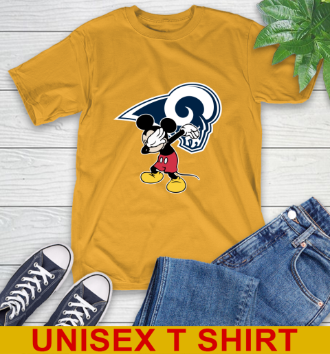 Los Angeles Rams NFL Football Dabbing Mickey Disney Sports T-Shirt 3