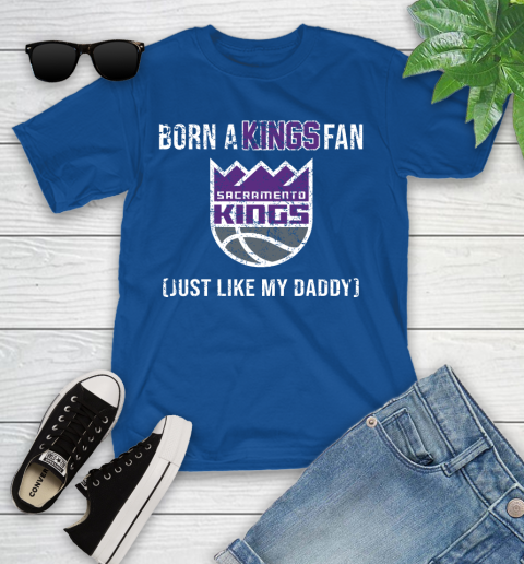 NBA Sacramento Kings Loyal Fan Just Like My Daddy Basketball Shirt Youth T-Shirt 10