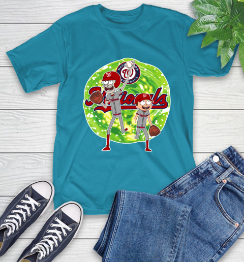 MLB Washington Nationals Rick And Morty Baseball Sports T-Shirt 8