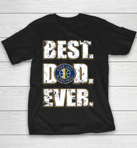 NBA Utah Jazz Basketball Best Dad Ever Family Shirt Youth T-Shirt