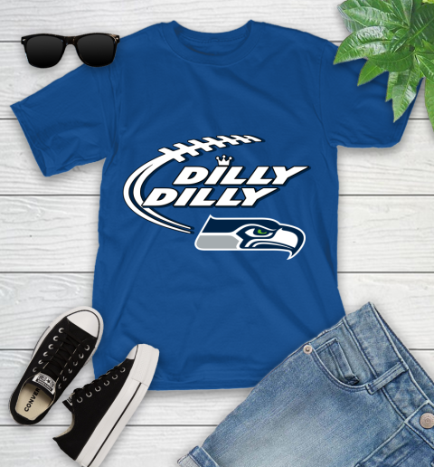 NFL Seattle Seahawks Dilly Dilly Football Sports Youth T-Shirt 9